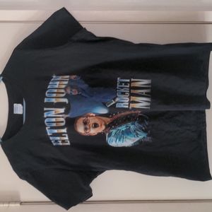 Elton John Rocket Man graphic Tshirt XXL